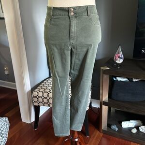 Maurices Army Green Skinny Jean Style Pant